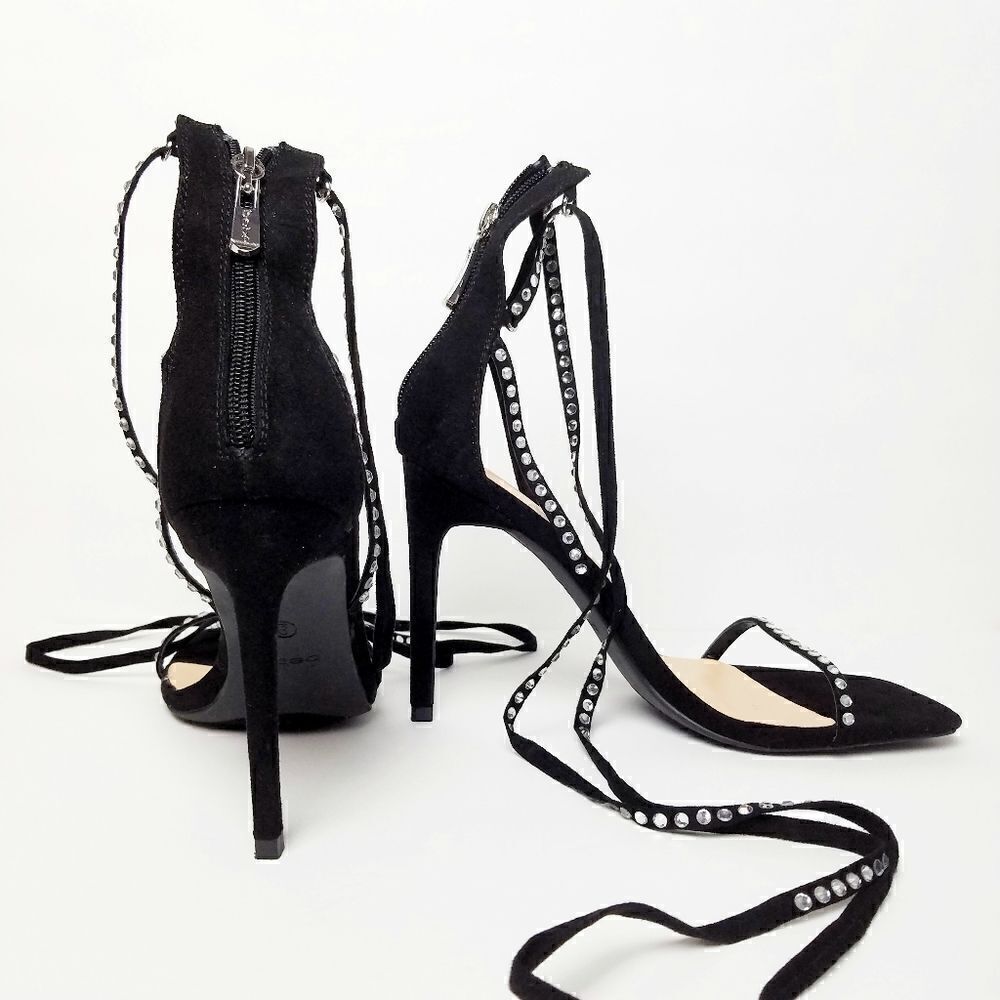 Sexy bebe Rhinestone Embellished size 9 Heels - Picture 7 of 12